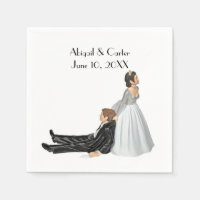 Humour Mariage de mariée et de chambre sur blanc