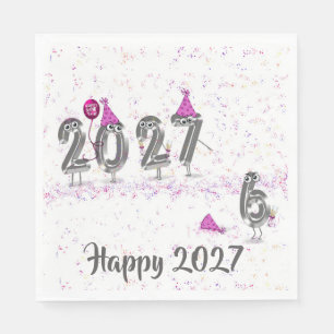 Serviette En Papier Humour pour la soirée du Nouvel An 2027
