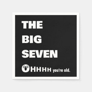 Serviette En Papier Humour sur le vieillissement pour les 70 ans