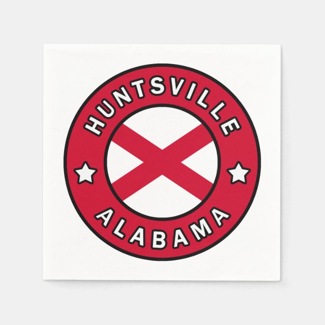 Serviette En Papier Huntsville Alabama (Devant)