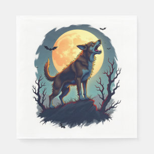 Serviette En Papier Hurlement de Beagle Loup-Garou