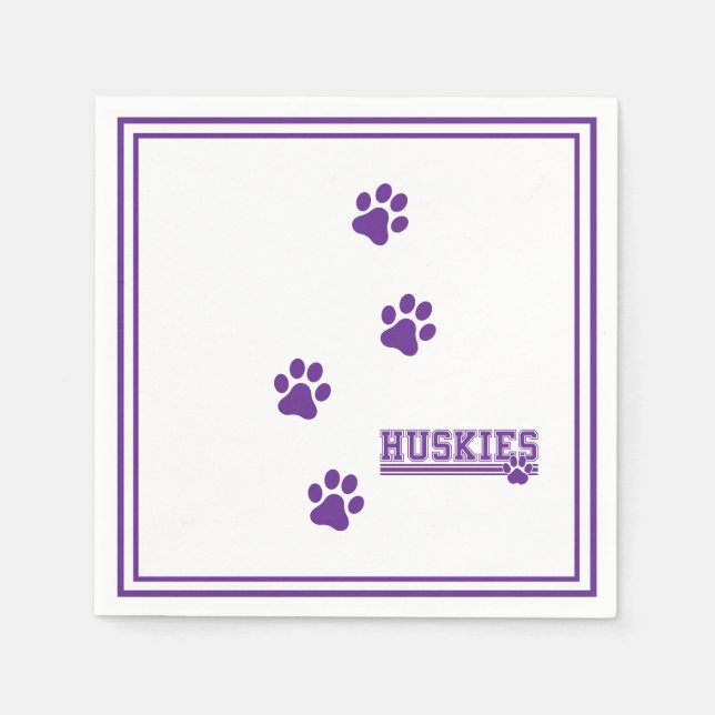 Serviette En Papier Huskies Paper  (Devant)