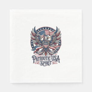 Serviette En Papier Hybride de Phoenix Patriotique Hybride d'Animal Pa