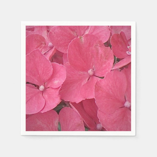 Serviette En Papier Hydrangea Blossoms Napkin (Devant)