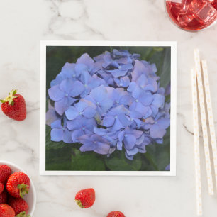 Serviette En Papier Hydrangea macrophylla violette rustique