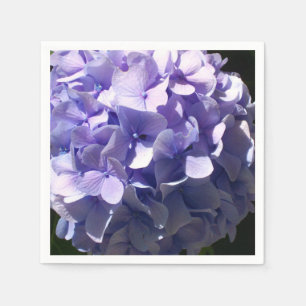 Serviette En Papier Hydrangée violette fleurs pourpres