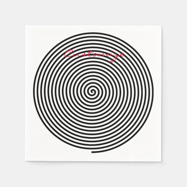 Serviette En Papier Hypnose ronde Spirale Thunder_Cove (Devant)