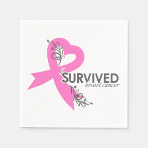 Serviette En Papier I cancer du sein de Surived