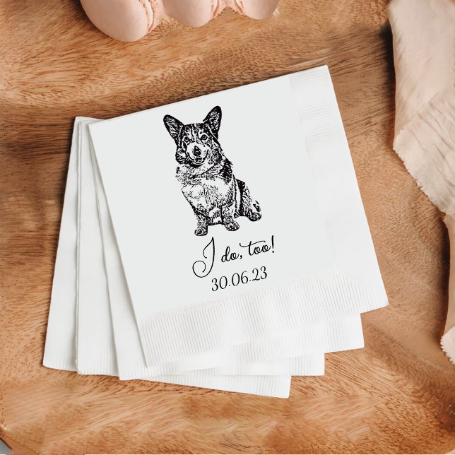 Serviette En Papier I Doo Too Dog Cocktail Personnalisé Napkin Pet Nap (Créateur téléchargé)