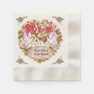 Serviette En Papier I Les serviettes de mariage de mer