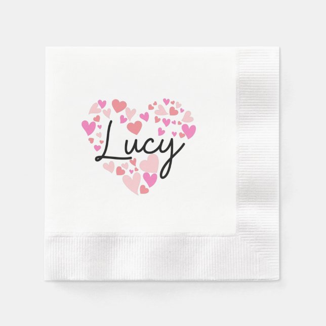 Serviette En Papier I love Lucy (Devant)