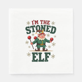 Serviette En Papier I�m The Stoned Elf Vintage Christmas Dabbing Unico