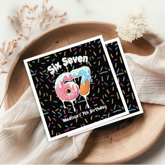 Serviette En Papier Ice Cream Six Seven 67 Birthday Napkins