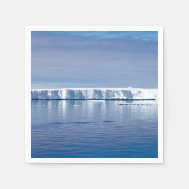 Serviette En Papier iceberg flottant (Devant)