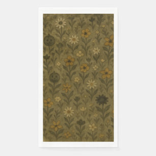 Serviette En Papier Ici pour la fête d'Halloween "Boos" - Floral