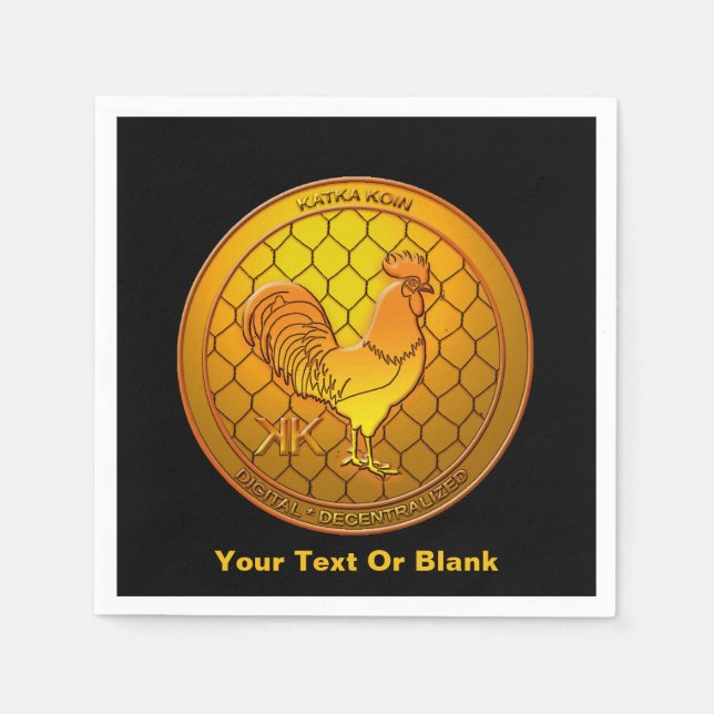 Serviette En Papier ICO de crypto-monnaie KatkaKoin (Devant)