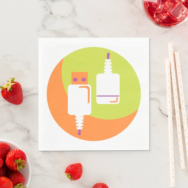 Serviette En Papier Icône USB Plug (Créateur téléchargé)