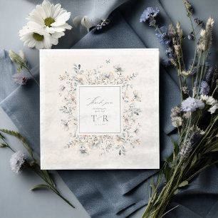 Serviette En Papier ID de Merci de frontière Fleur sauvage spécifié110