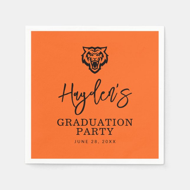 Serviette En Papier Idaho State University Bengals Spirit Design (Devant)