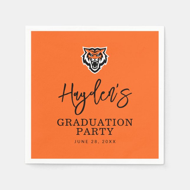 Serviette En Papier Idaho State University Bengals Spirit Design (Devant)