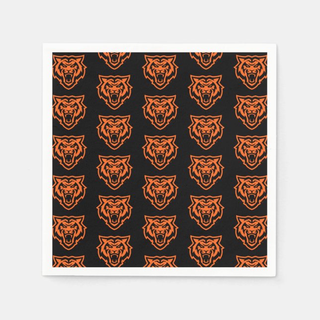 Serviette En Papier Idaho State University Bengals Spirit Design (Devant)