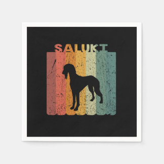 Serviette En Papier Idée cadeau Amoureux des chiens Retro Saluki