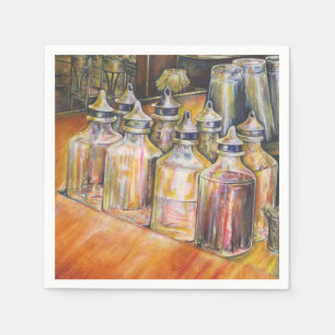 Serviette En Papier Idéography of Golden Light