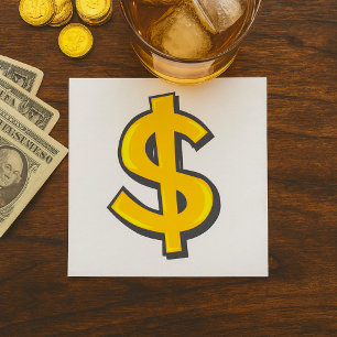 Serviette En Papier Iellow dollar