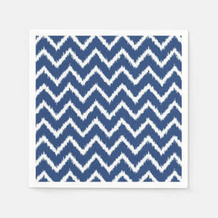 Serviette En Papier Ikat Chevron