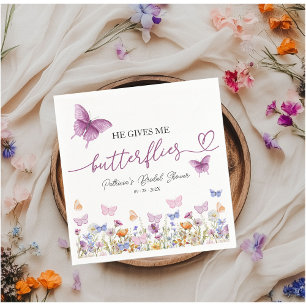 Serviette En Papier Il Me Donne Des Papillons Dans Le Ventre Baby Show