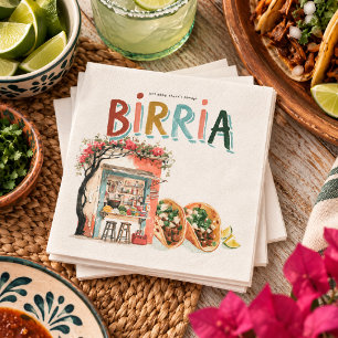 Serviette En Papier Il y a toujours Birria Mexican Taqueria