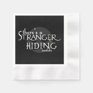 Serviette En Papier Il y a un étranger