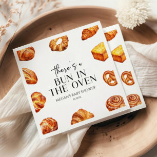 Serviette En Papier Il y a un petit pain dans le Baby shower de pain a