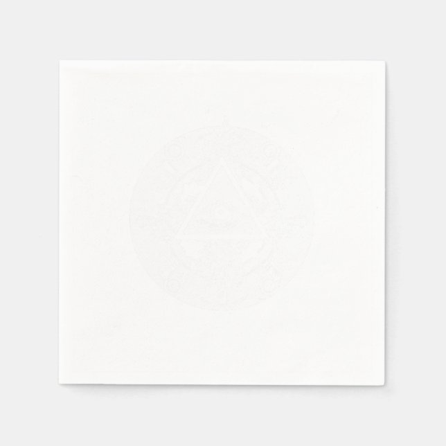 Serviette En Papier Illuminati Conspiration Triangle Masonic Mandala G (Devant)