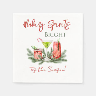 Serviette En Papier Illuminer les Esprits Élégante Fête de Fins d'Anné