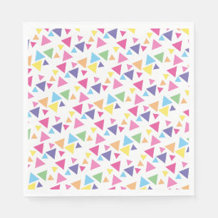 Serviette En Papier illusima Fête Triangles Arc-en-ciel