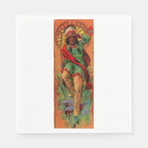 Serviette En Papier Illustration amérindienne amérindienne de 1919