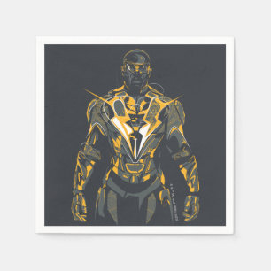 Serviette En Papier Illustration Black Lightning