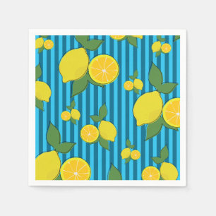 Serviette En Papier Illustration citrons