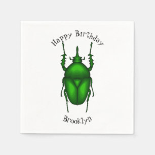 Serviette En Papier Illustration de bug Mecynorhina torquata