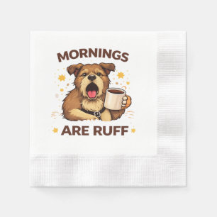 Serviette En Papier Illustration de chien confortable