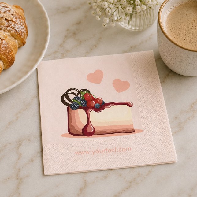 Serviette en papier illustration de dessert au che (Créateur téléchargé)