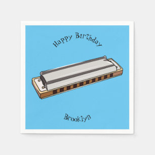 Serviette En Papier Illustration de dessin d'Harmonica