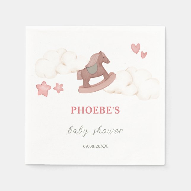 Serviette En Papier Illustration de la magie du nuage du Boho Whimsica (Devant)