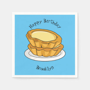 Serviette En Papier Illustration de la tarte à l'oeuf