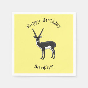 Serviette En Papier Illustration de l'antilope Blackbuck