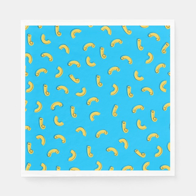 Serviette En Papier Illustration de Macaroni et fromage (Devant)