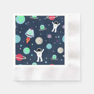Serviette En Papier illustration de motif spatial