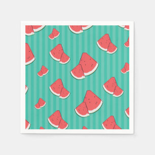 Serviette En Papier Illustration de pastèque