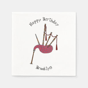 Serviette En Papier Illustration de pipes